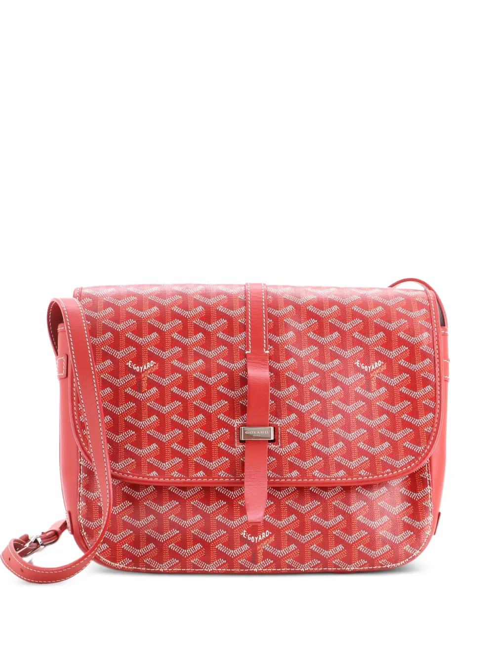 Goyard Pre-Owned Belvedere II Messenger Bag Coated Canvas MM crossbody bag - Rosso