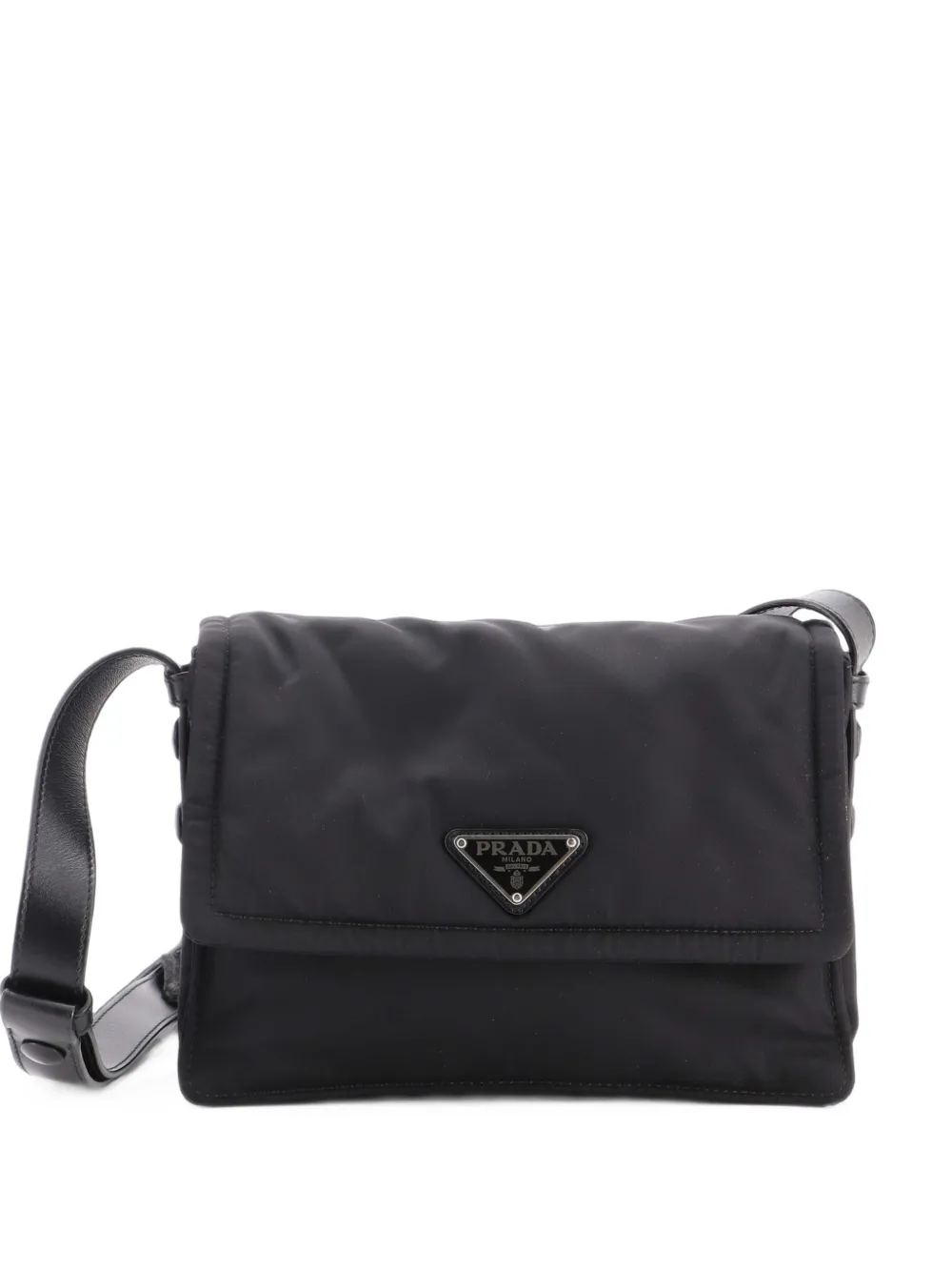 Prada Pre-Owned Padded Flap Shoulder Bag Re-Nylon Small crossbody bag - Nero