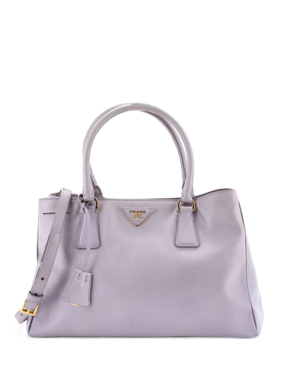 Prada Pre-Owned Borsa tote Gardener's media in pelle Saffiano - Viola