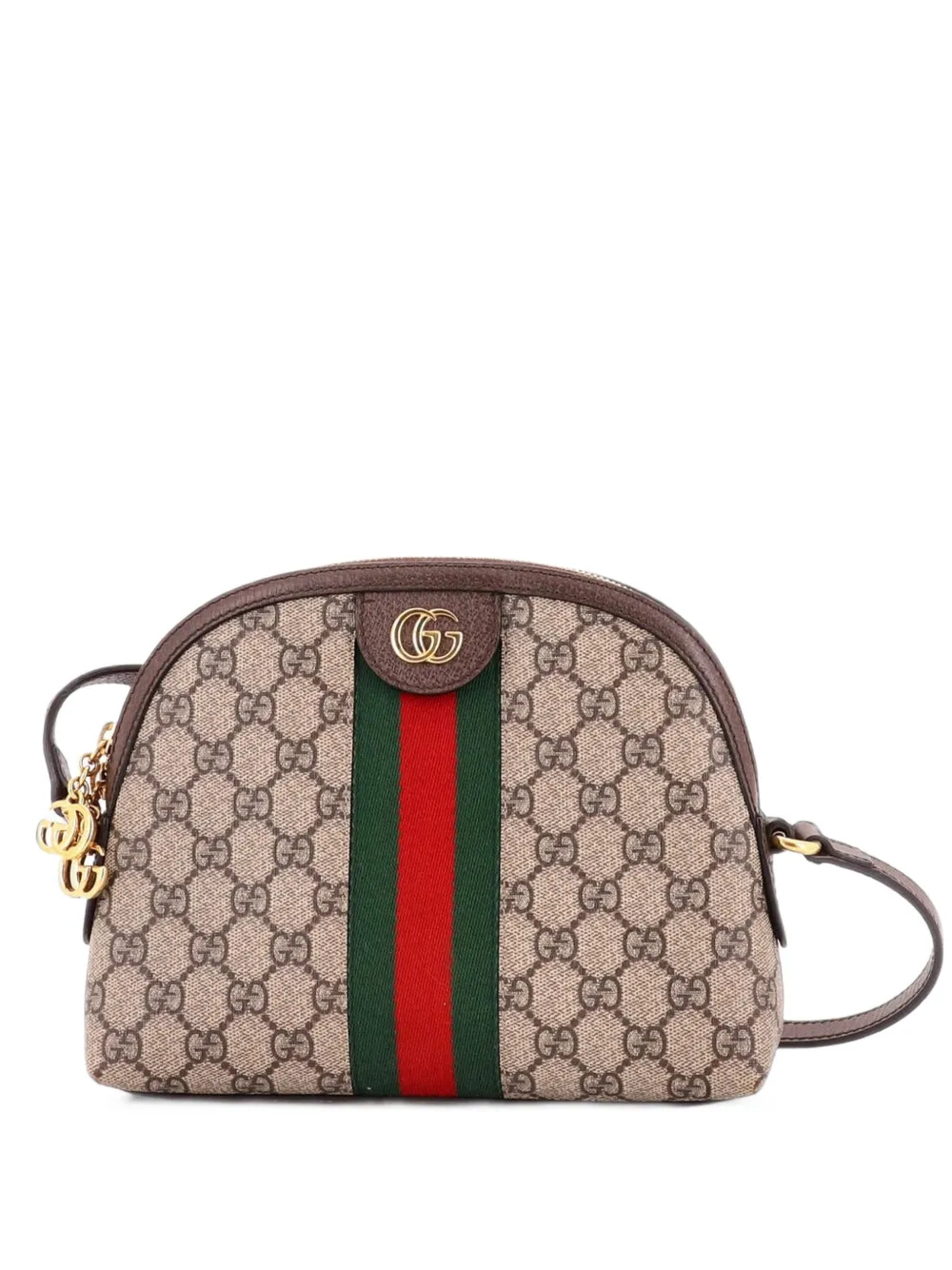Gucci Pre-Owned Ophidia Dome GG Coated Canvas Small shoulder bag - Marrone