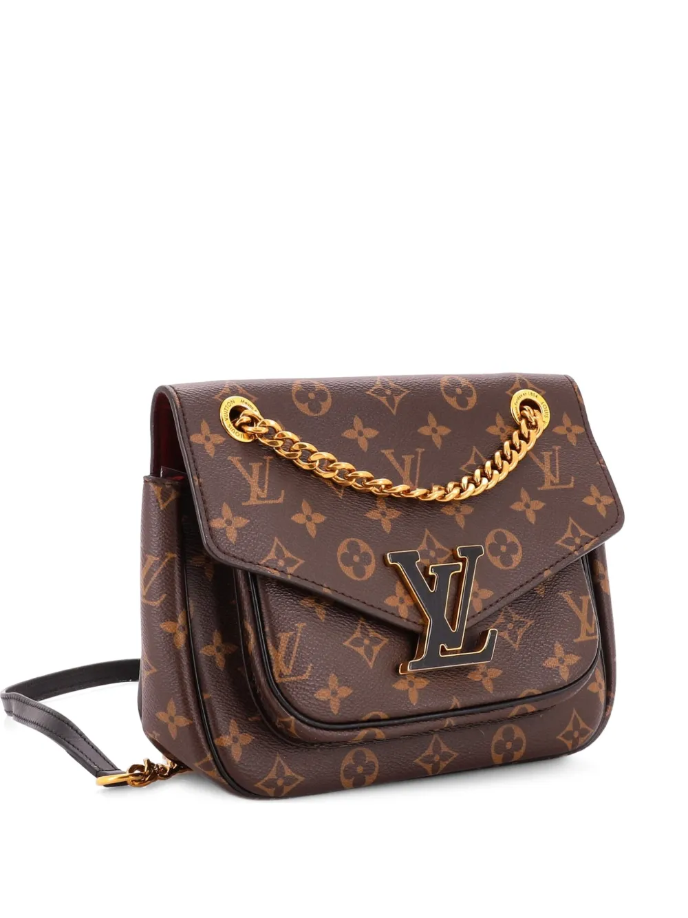 Louis Vuitton Pre-Owned Borsa a mano Passy in tela con monogramma e tracolla - Marrone