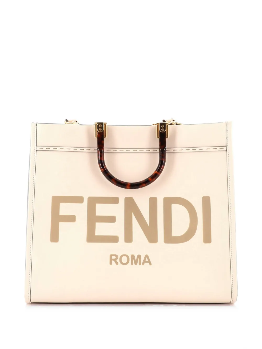 Fendi Pre-Owned Sunshine Shopper Leather Medium tote bag - Toni neutri