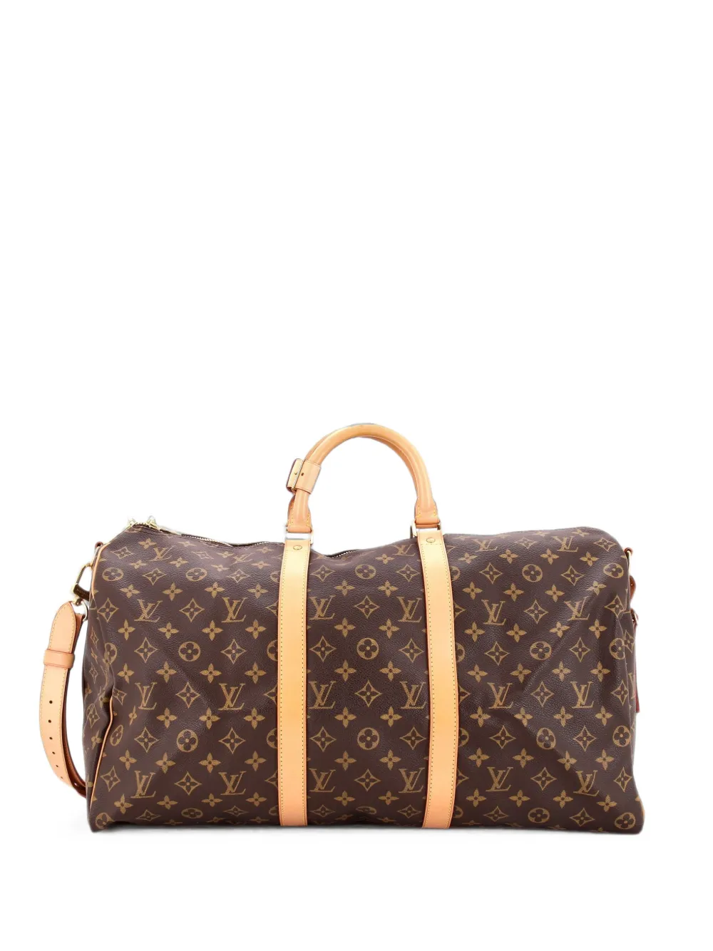 Louis Vuitton Pre-Owned Keepall Bandouliere Bag Monogram Canvas 50 travel bag - Marrone