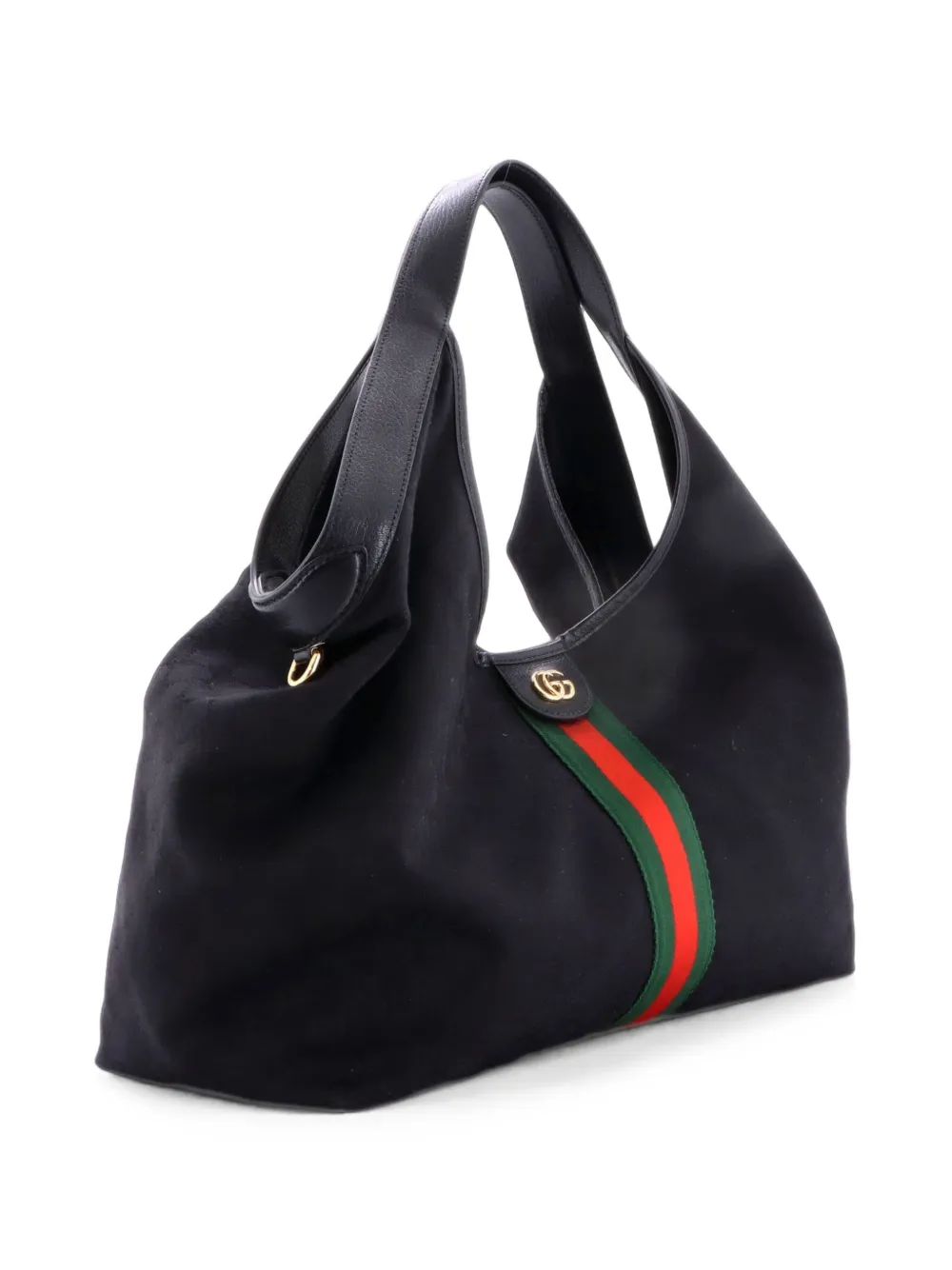 Gucci Pre-Owned Großer Giglio Tote Bag aus GG Canvas - Schwarz