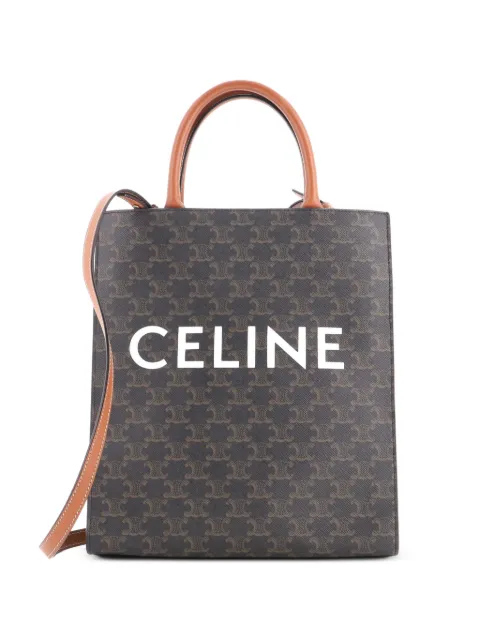 Celine Pre-Owned Vertical Cabas Triomphe Coated Canvas Small tote bag