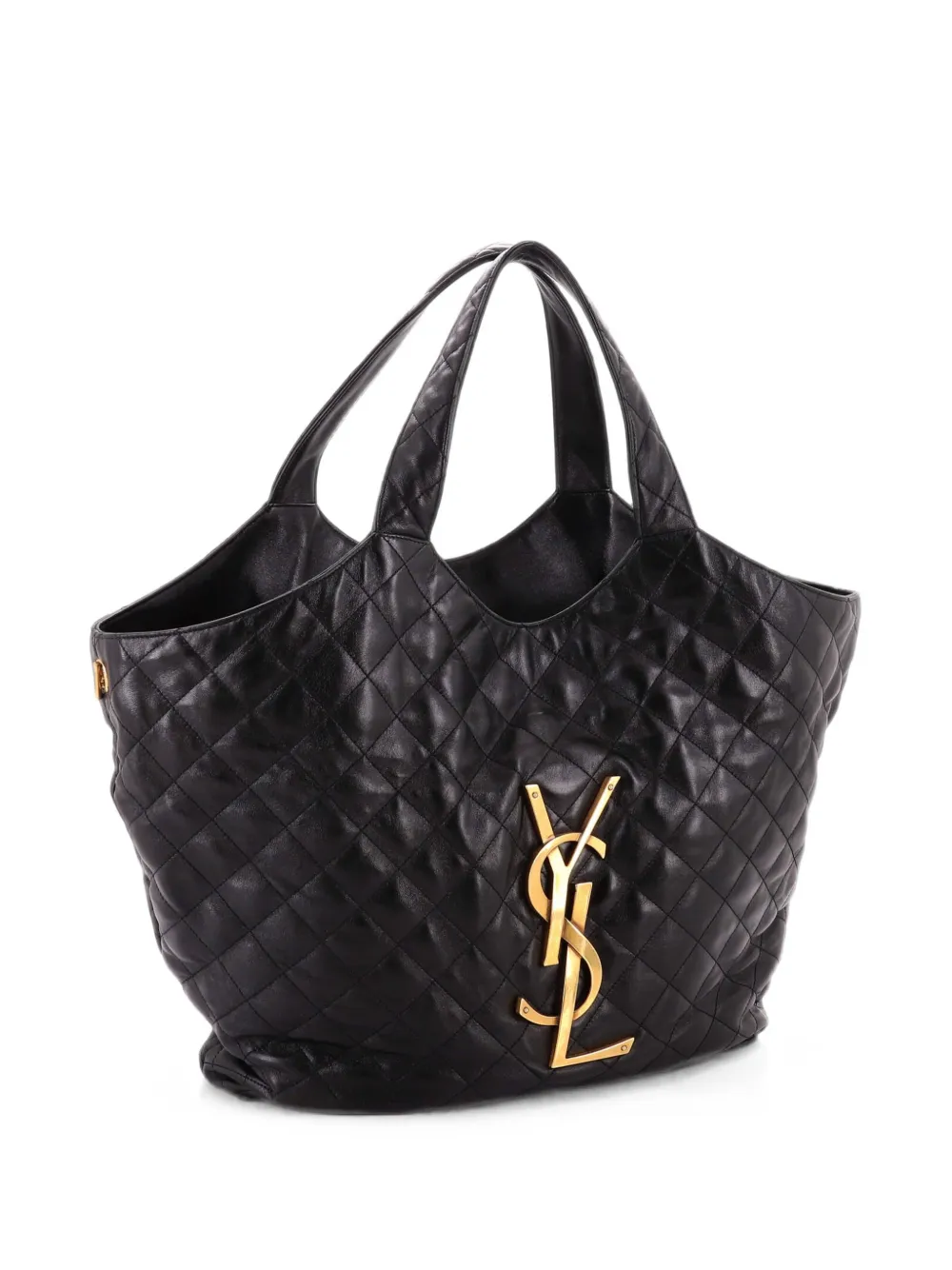 Saint Laurent Pre-Owned Gesteppter Icare Shopping Maxi-Tote Bag - Schwarz