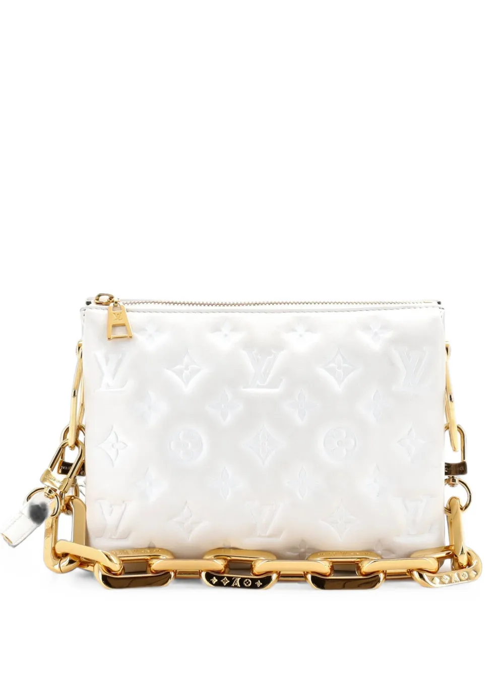 Louis Vuitton Pre-Owned Coussin Bag Monogram Embossed Lambskin BB crossbody bag - Weiß