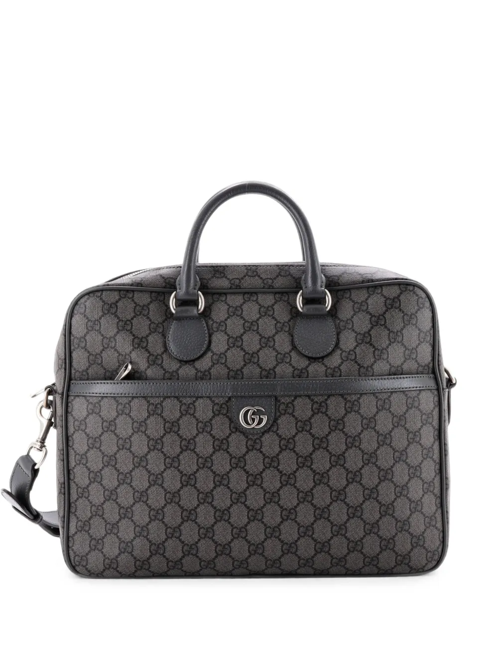 Gucci Pre-Owned Portadocumenti Ophidia con zip e tasca a giro - Grigio