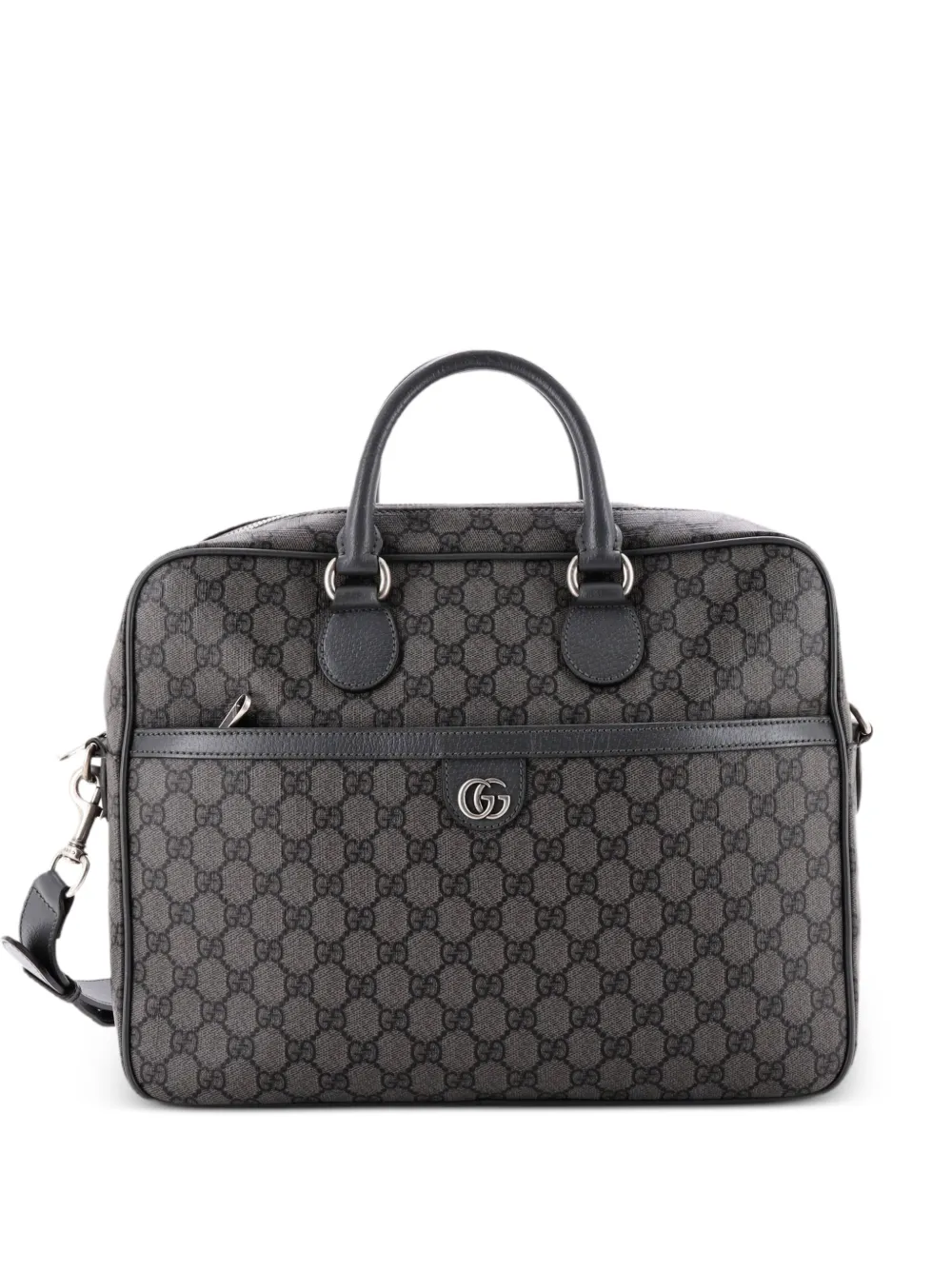 Gucci Pre-Owned Ophidia Zip Around Pocket Briefcase GG Coated Canvas Medium business bag - Grey