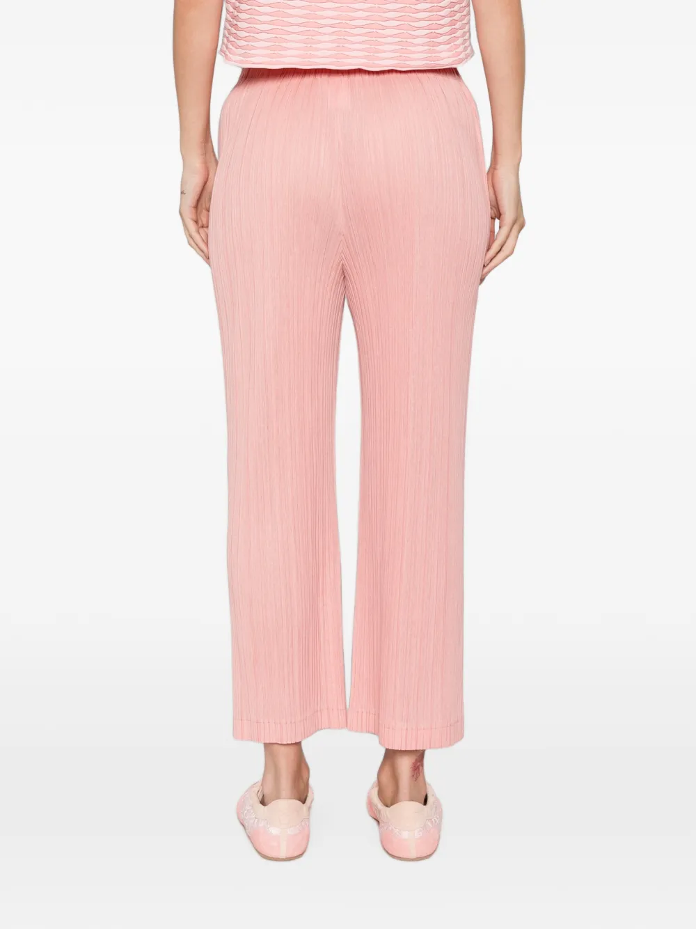 Pleats Please Issey Miyake Straight plooibroek Roze