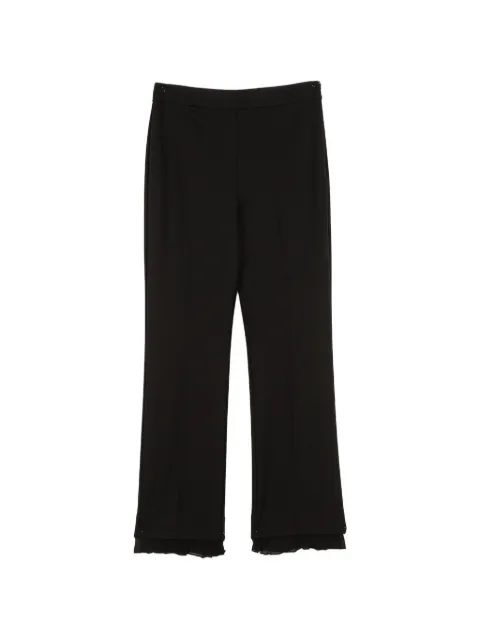 TWINSET ruffle-trim trousers
