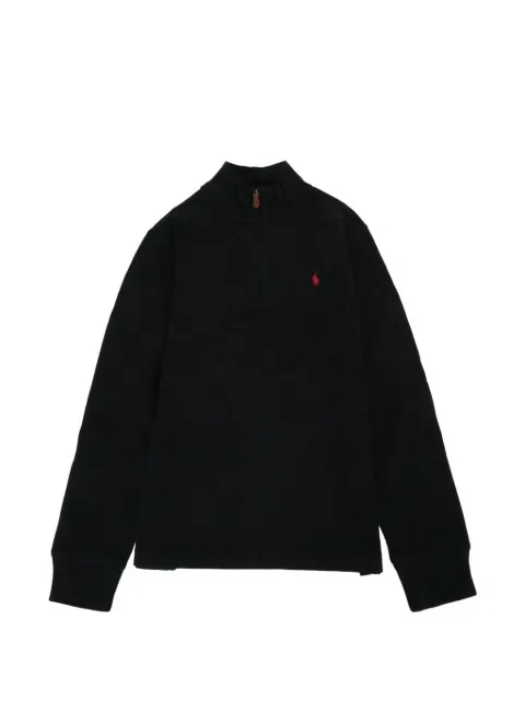POLO RALPH LAUREN KIDS Pony quarter-zip sweater