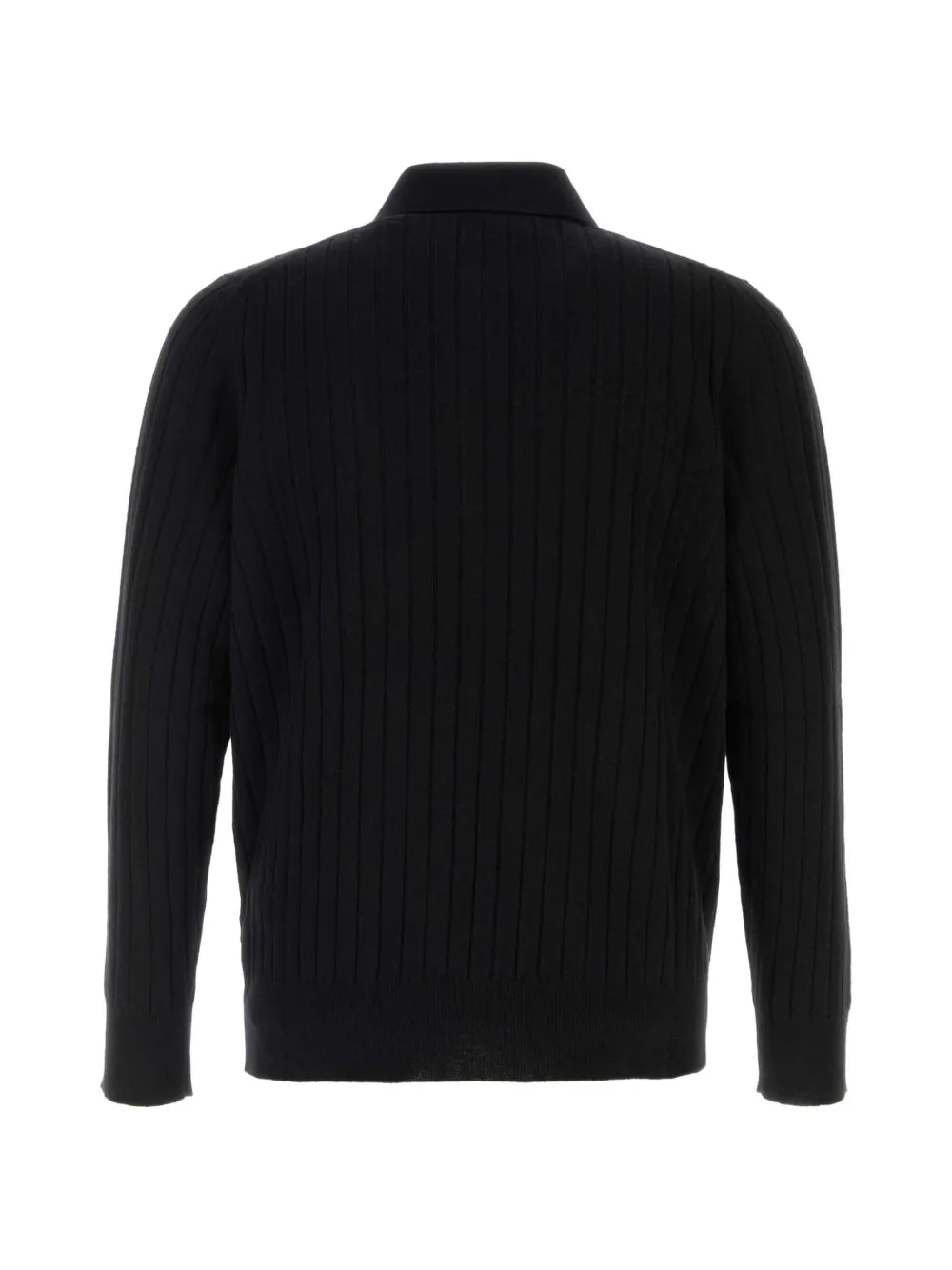 AMIRI Ribgebreid poloshirt Zwart