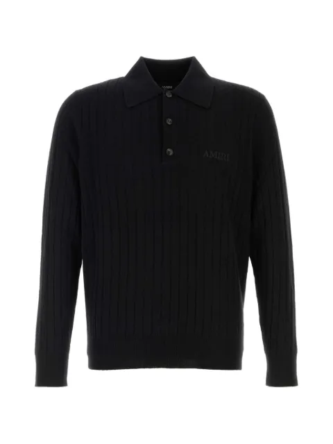 AMIRI ribbed-knit polo shirt