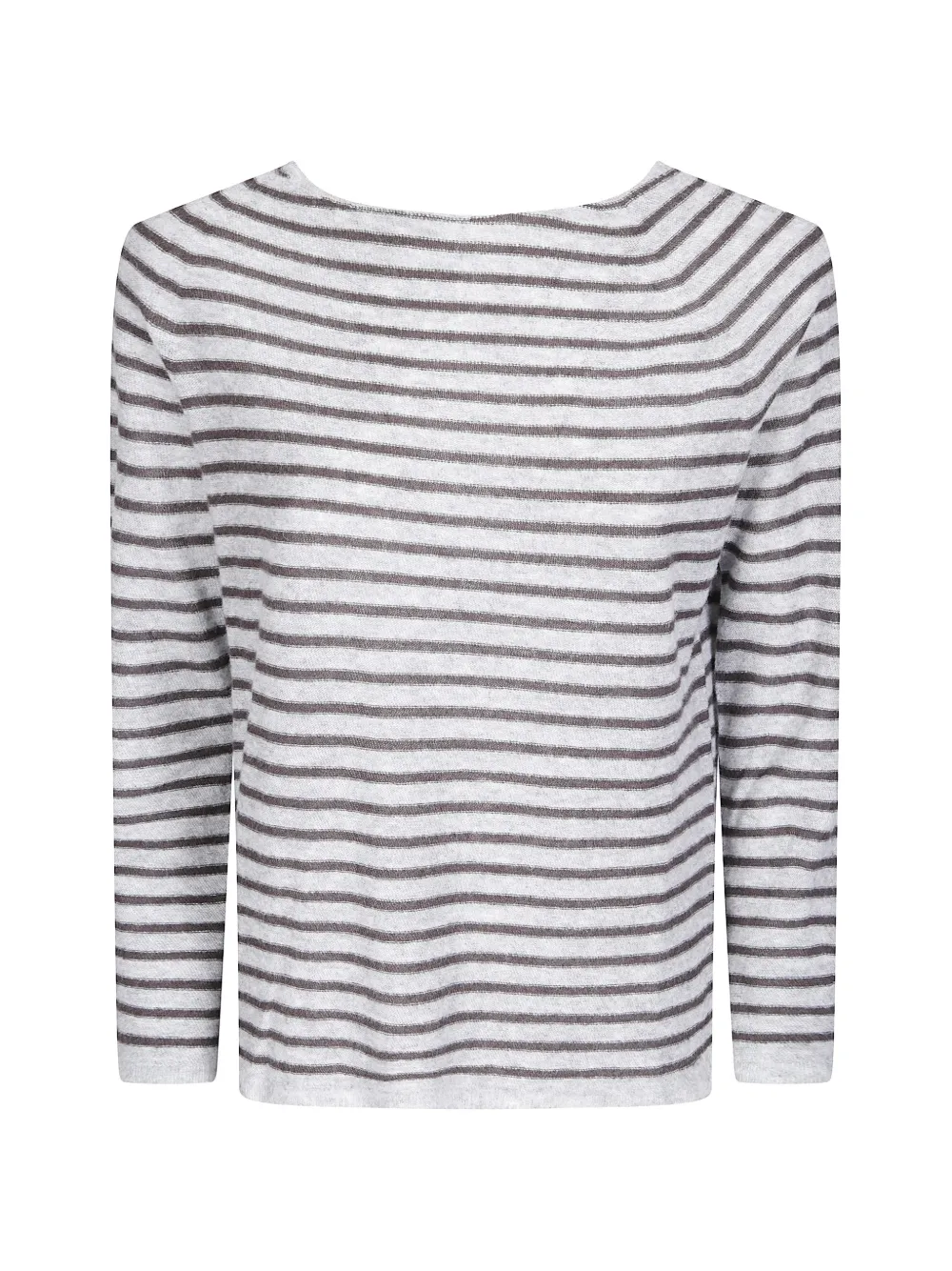 Archivio B Striped Cashmere Sweater In White