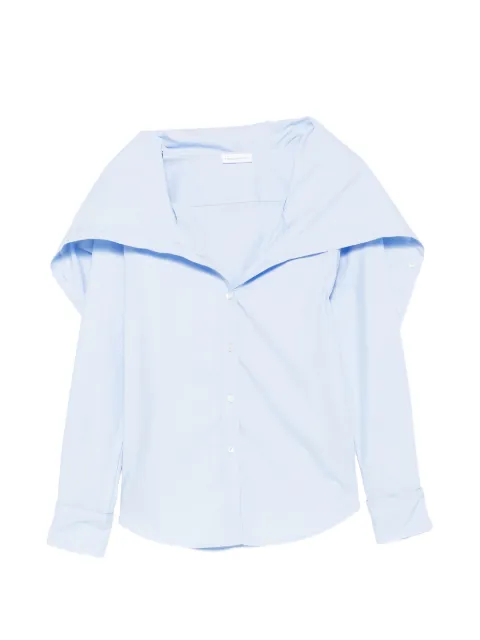 7 For All Mankind cape-panel long-sleeve shirt