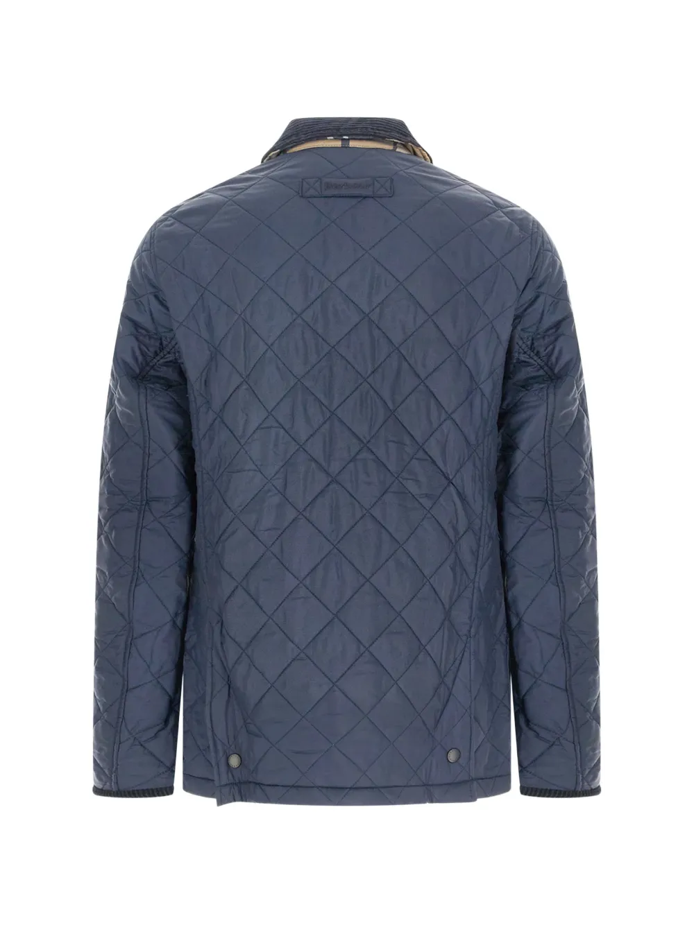 Barbour Gewatteerd jack met ribfluwelen kraag Blauw
