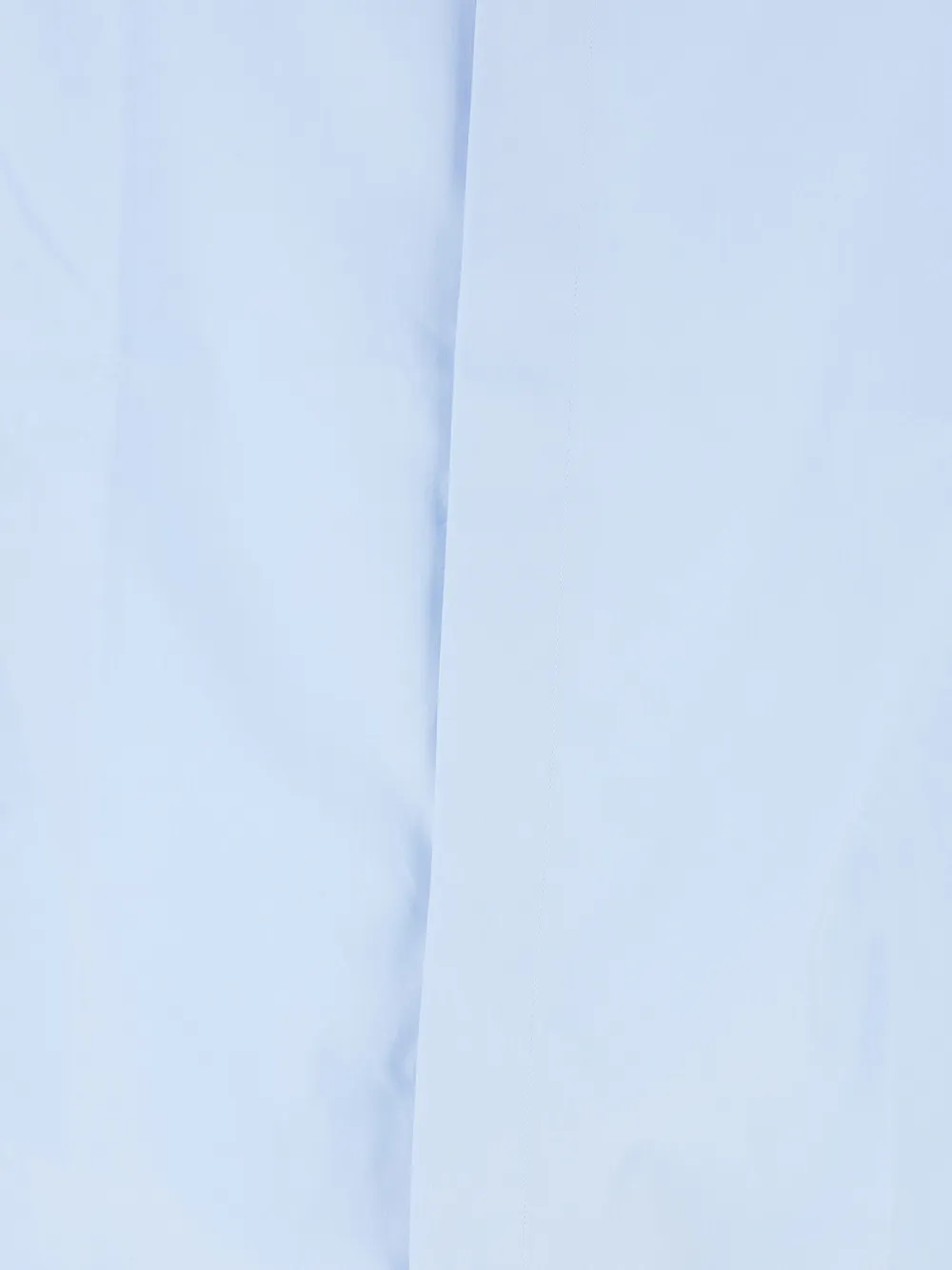 TOM FORD contrast-collar concealed-front shirt Blauw
