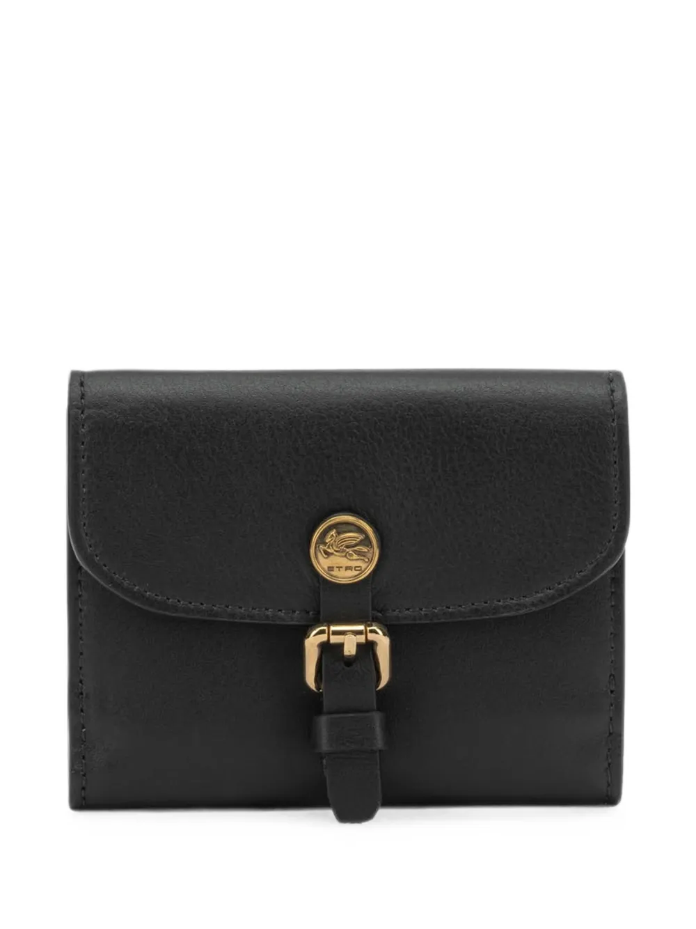 ETRO Pony buckle-detail leather wallet - Nero