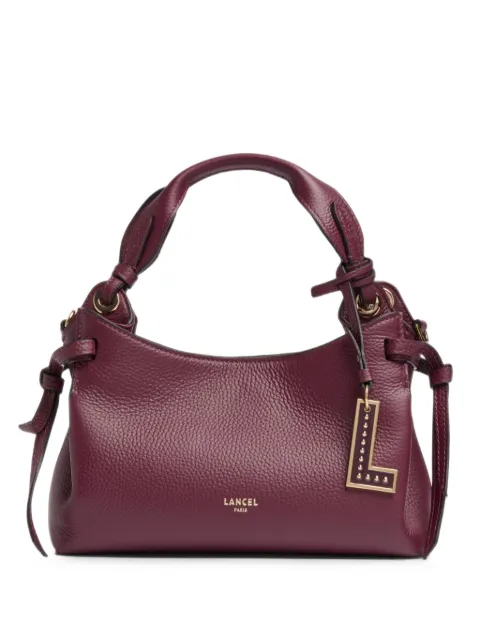Lancel Swann grained leather tote bag
