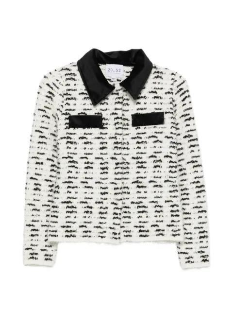 Neera velvet-collar cardigan