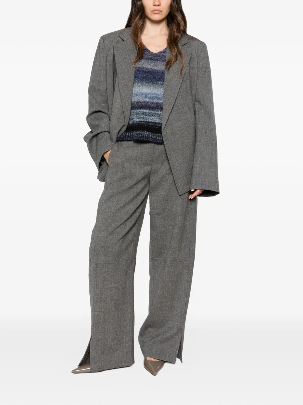Neera Trui met V-hals Blauw