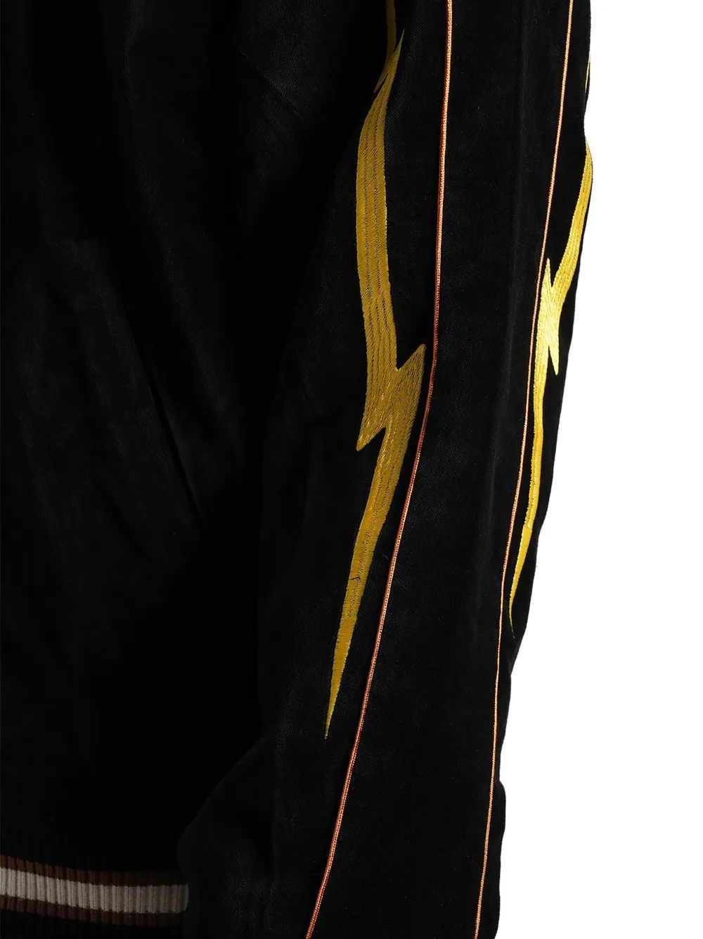 EVISU embroidered bomber jacket Zwart