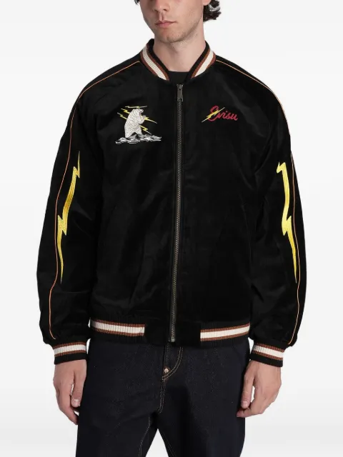 EVISU embroidered bomber jacket