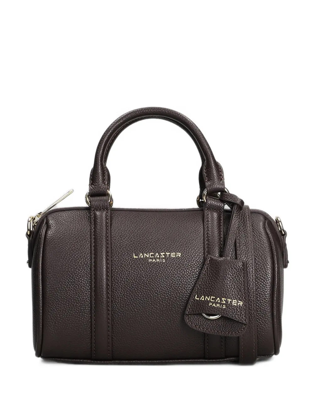 Lancaster Small Milano Ana logo-print grained tote bag Bruin