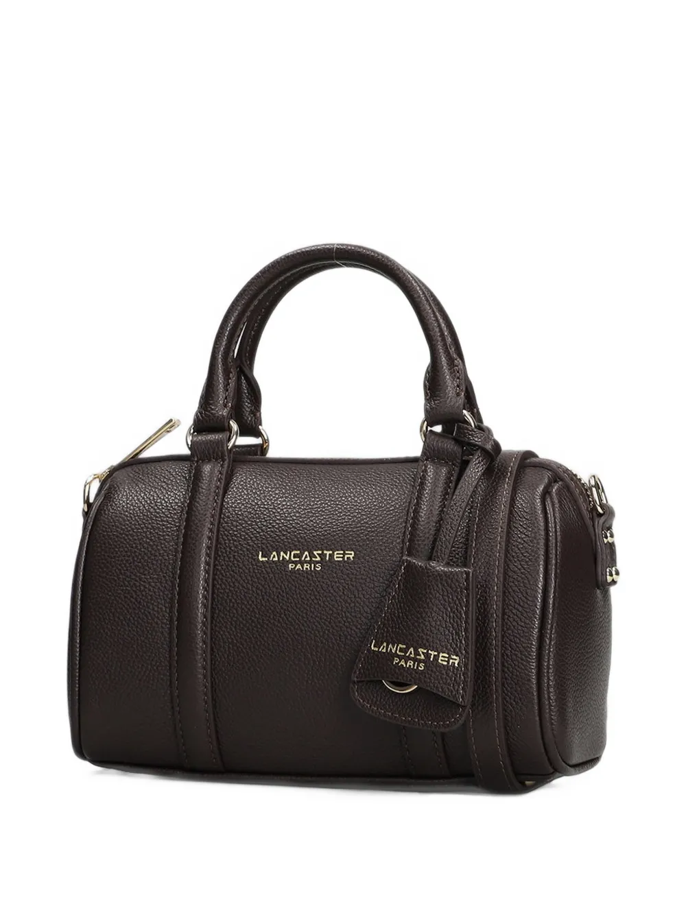 Lancaster Small Milano Ana logo-print grained tote bag Bruin
