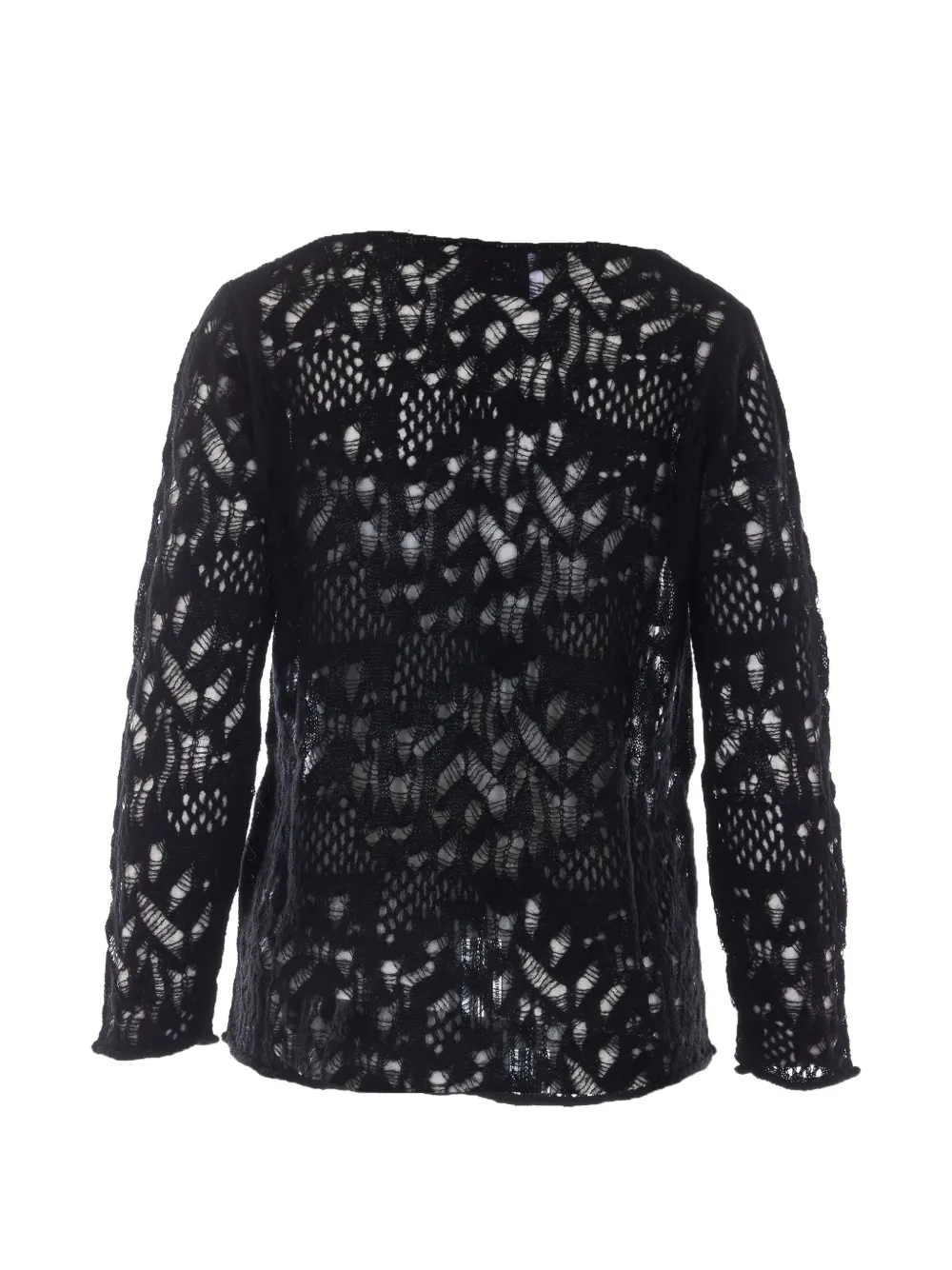 Alpha Studio Open-knit Sweater In Multi