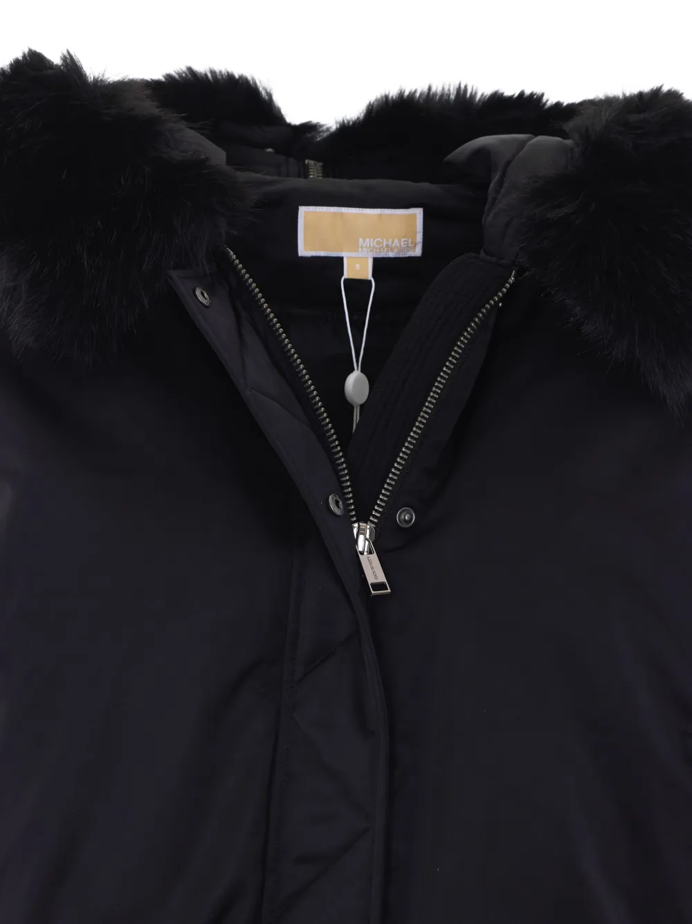 Michael Kors Bomberjack met imitatiebont Zwart