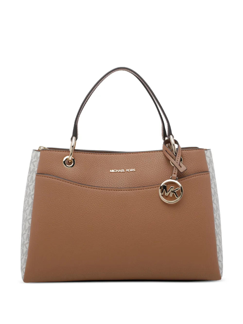 Michael Michael Kors Gekörnte Schultertasche - Braun