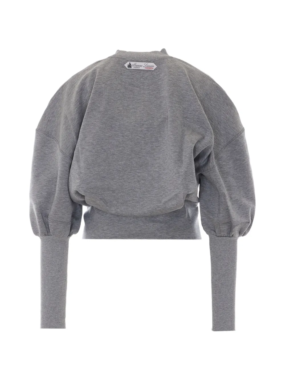 Lanvin Sweater van dubbelzijdig jersey met ceintuur Grijs