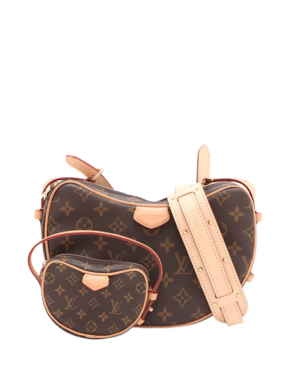 Louis Vuitton Pre-Owned Borsa a spalla Croissant MM con monogramma 2021-2026 - Marrone