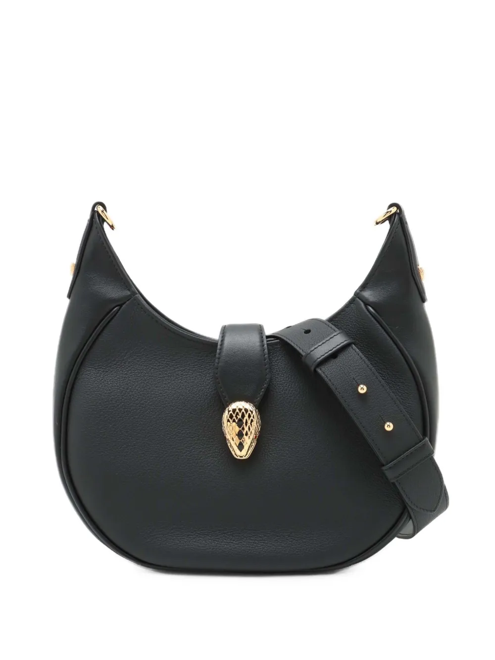 Bvlgari Pre-Owned 2010-2026 kleine Serpenti Ellipse Satchel-Tasche - Schwarz