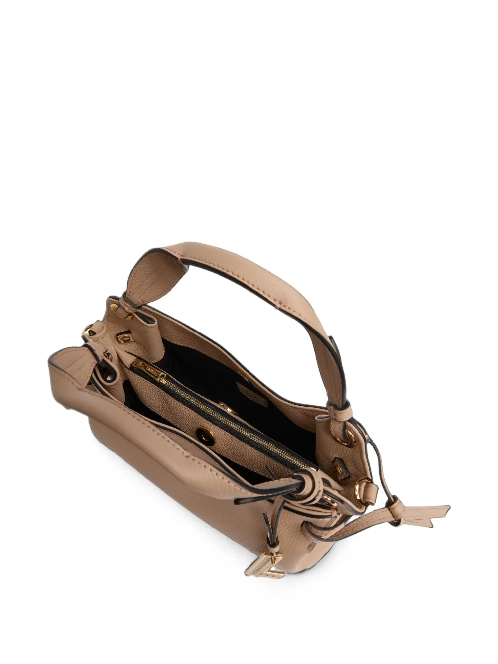 Lancel Swann shopper van bewerkt leer Beige