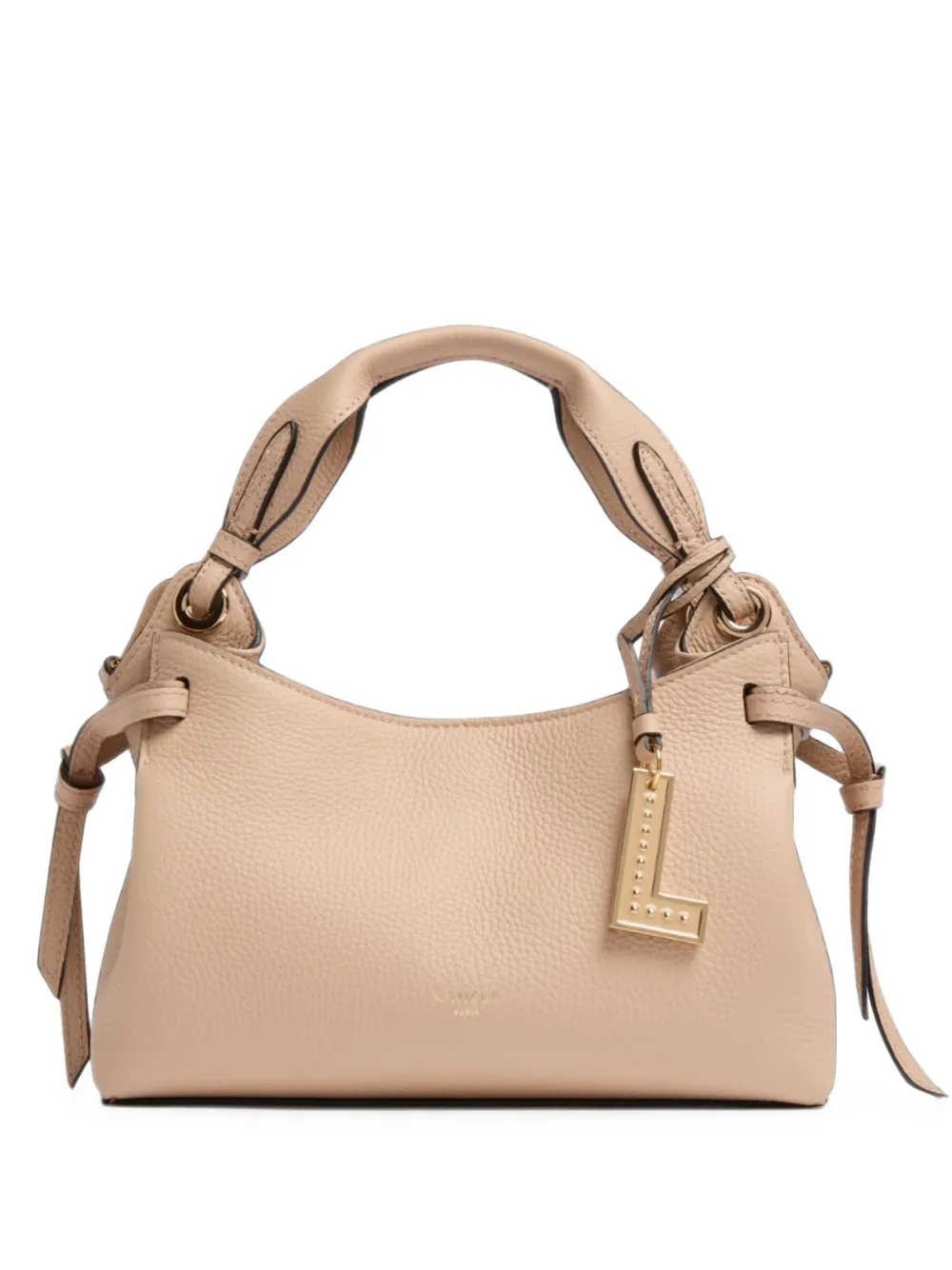 Lancel Swann grained leather tote bag