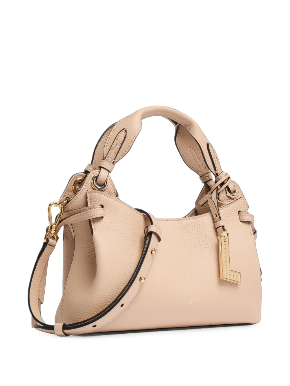 Lancel Swann shopper van bewerkt leer Beige