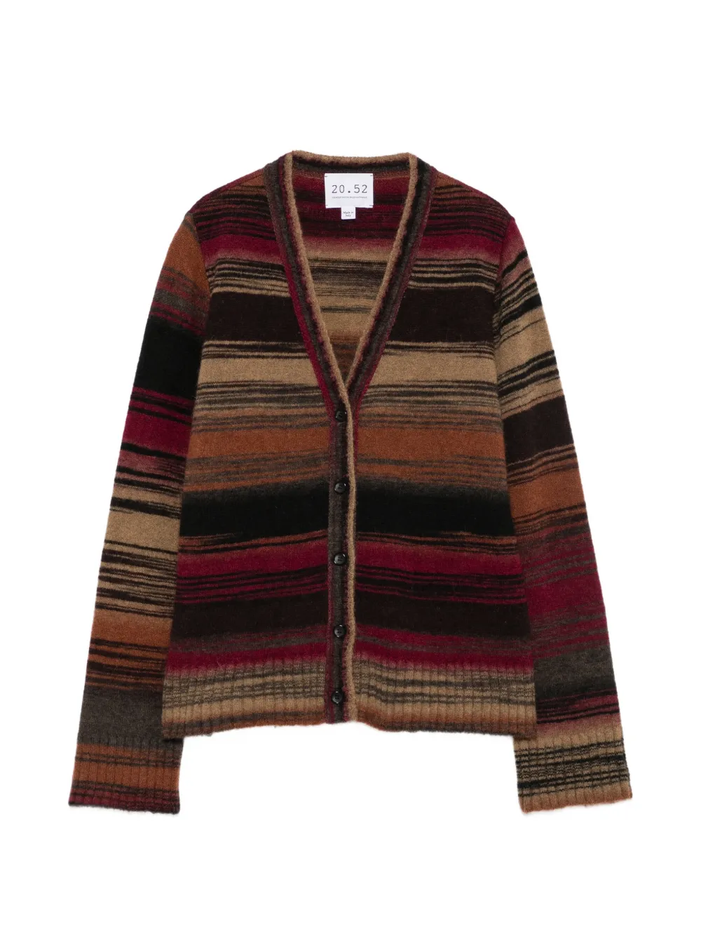 Neera striped V-neck cardigan