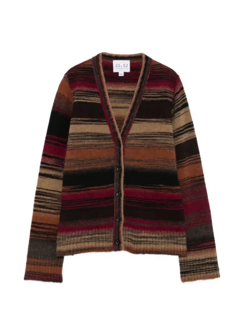Neera striped V-neck cardigan