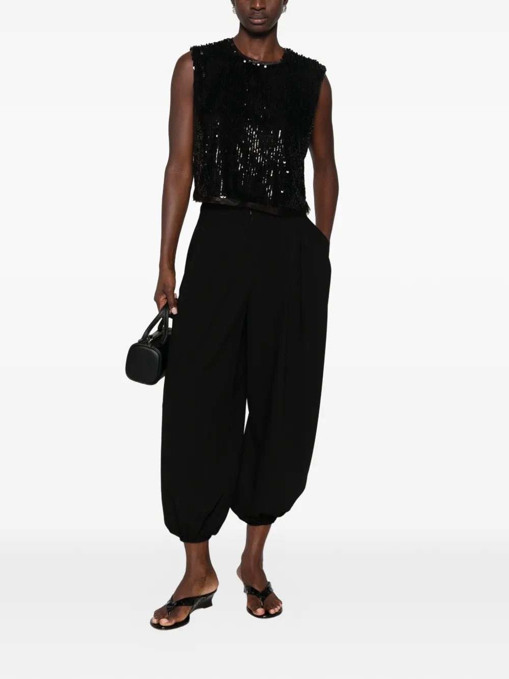 SIMKHAI sequin-embellished sleeveless top