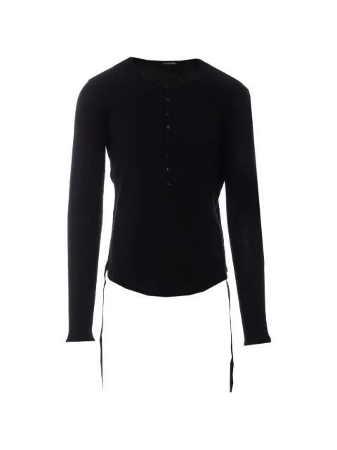 Ann Demeulemeester Hamar button-detail T-shirt