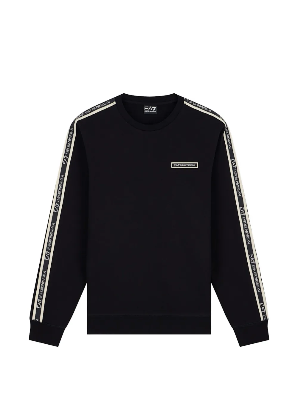 Ea7 Emporio Armani logo-tape sweatshirt - Nero
