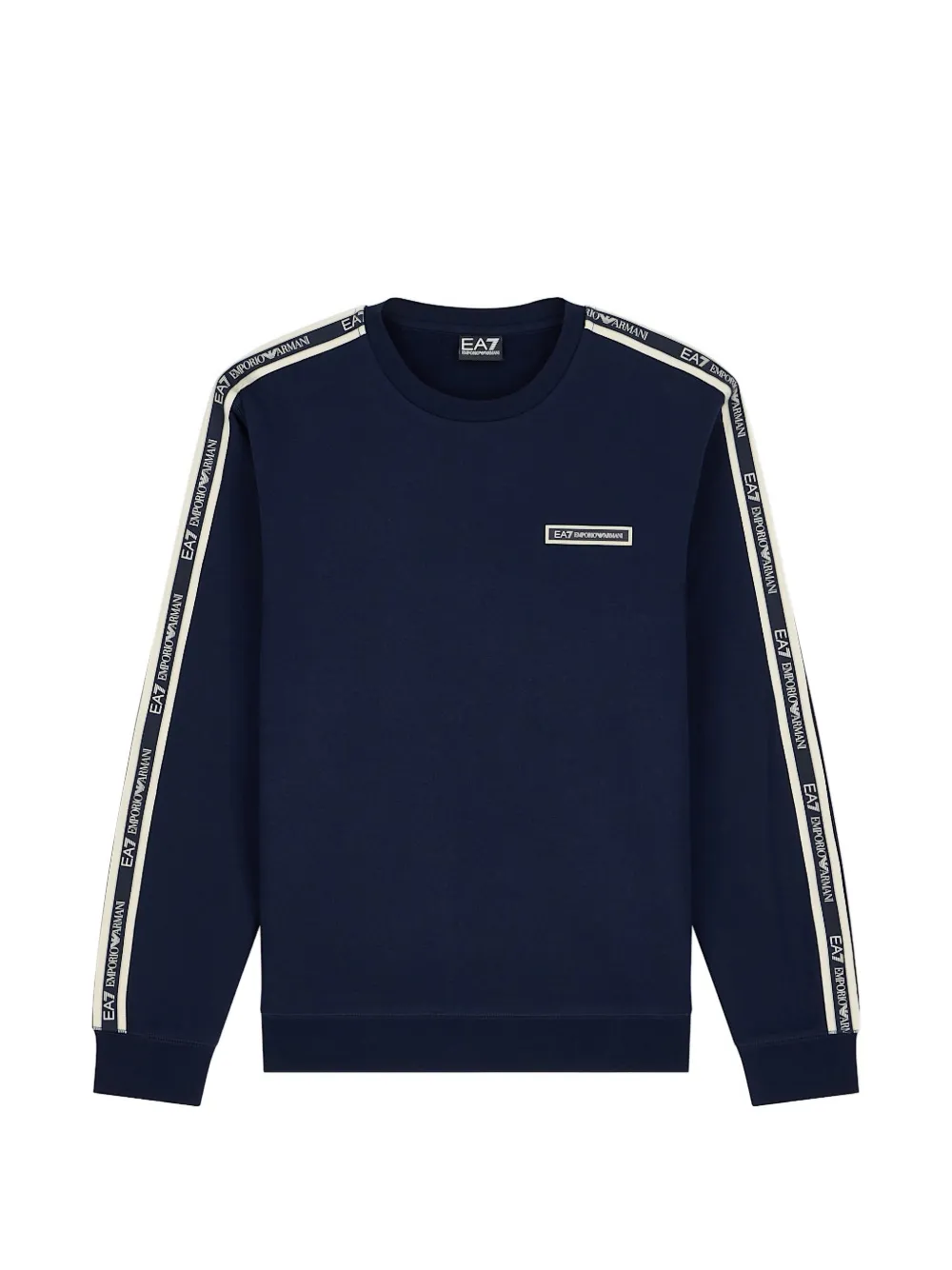 Ea7 Emporio Armani logo-tape sweatshirt - Blu