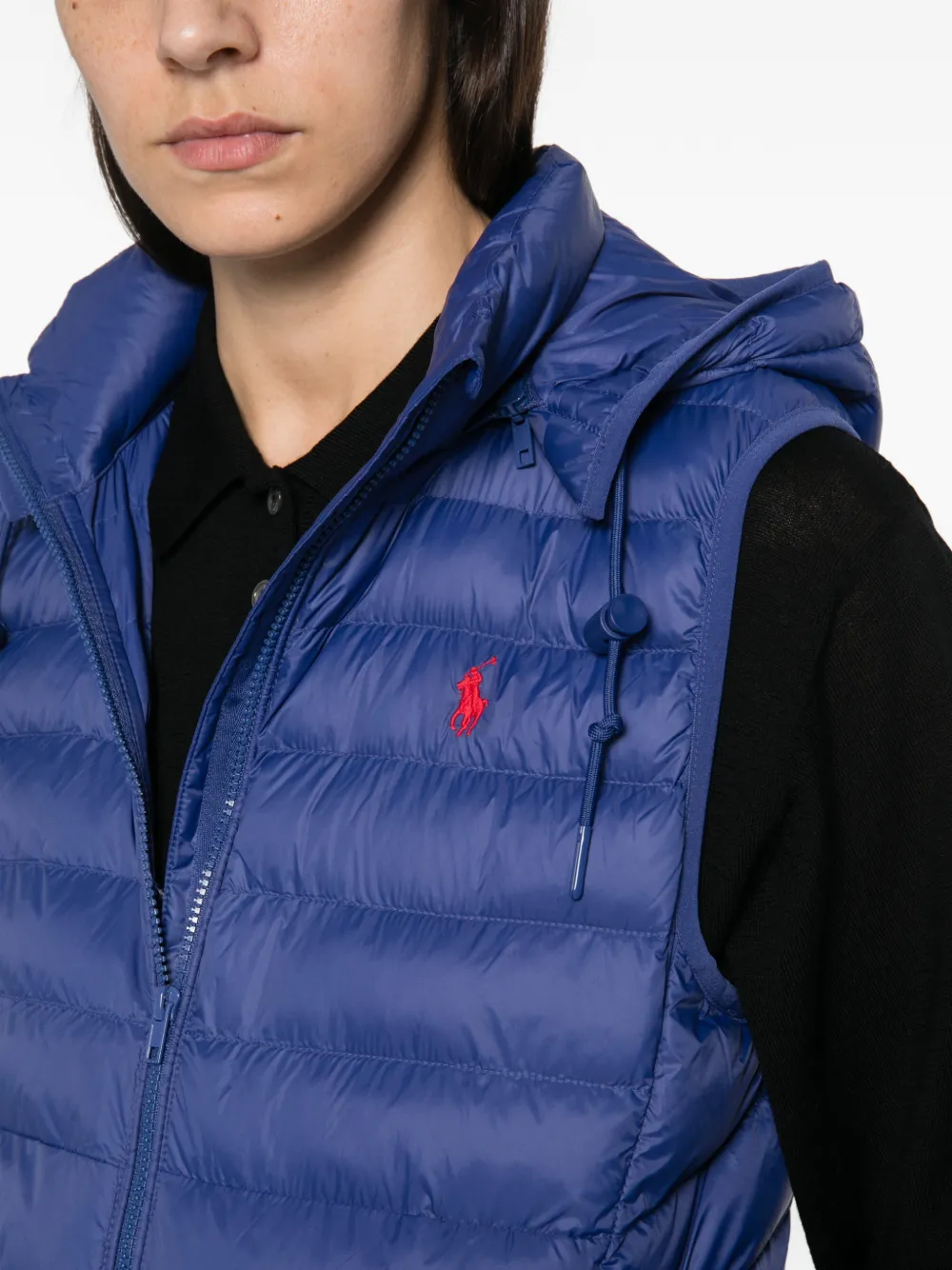 Polo Ralph Lauren quilted hooded gilet Blauw