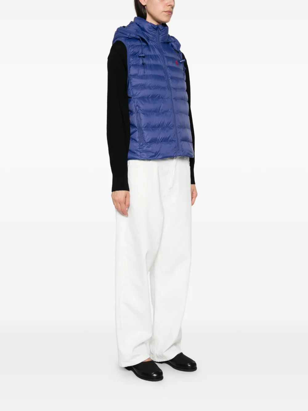 Polo Ralph Lauren quilted hooded gilet Blauw