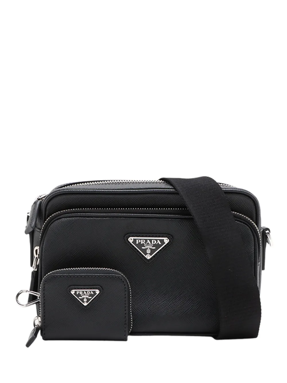 Prada Pre-Owned Borsa a tracolla in pelle Saffiano 2013-2026 - Nero