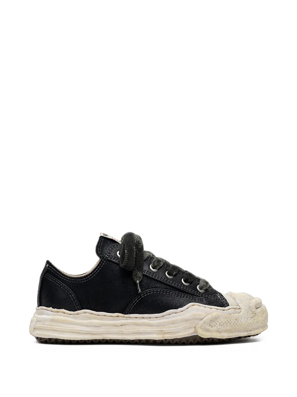 Maison MIHARA YASUHIRO Hank og sole waxed low-top sneakers - Schwarz