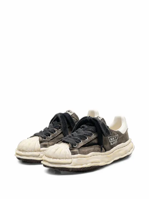 Maison MIHARA YASUHIRO Blakey bleached-canvas sneakers